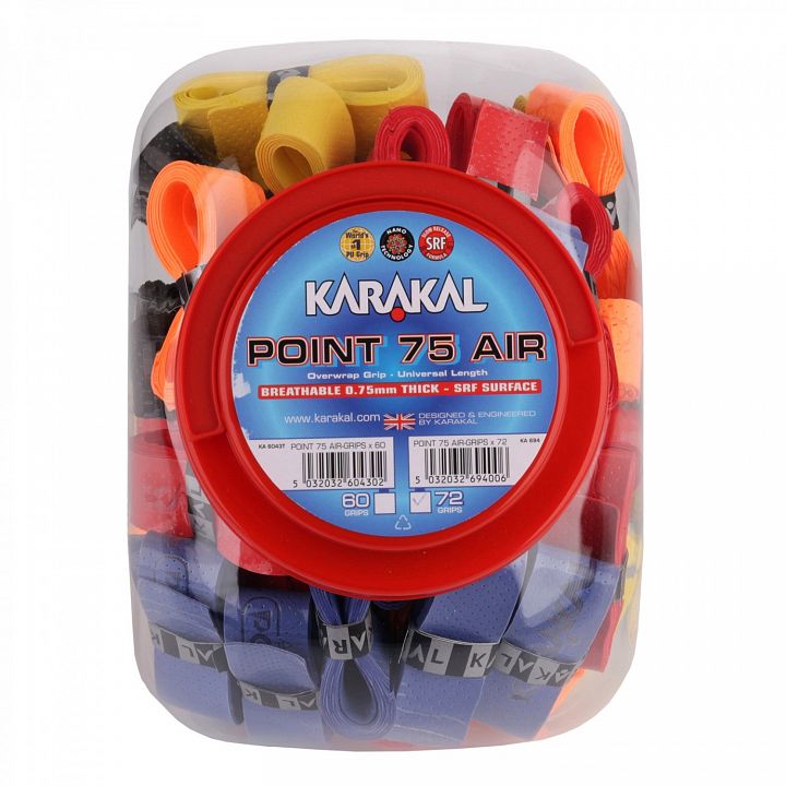 Karakal Point 75 Air Overwrap Grip 72Pack